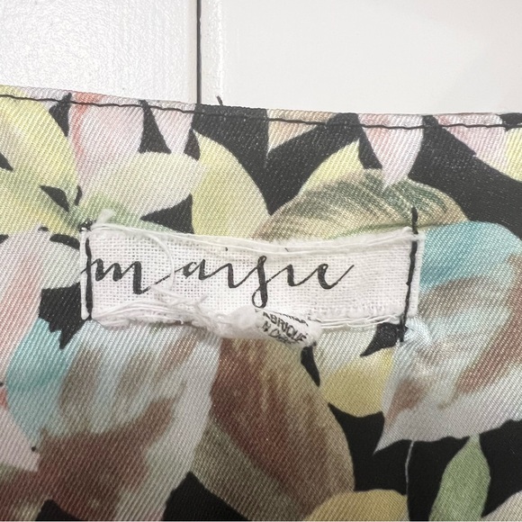 Maisie Women's Spaghetti Strap Mini Dress in Floral w Ruffle Peblum Hem. Size XS - Picture 4 of 6